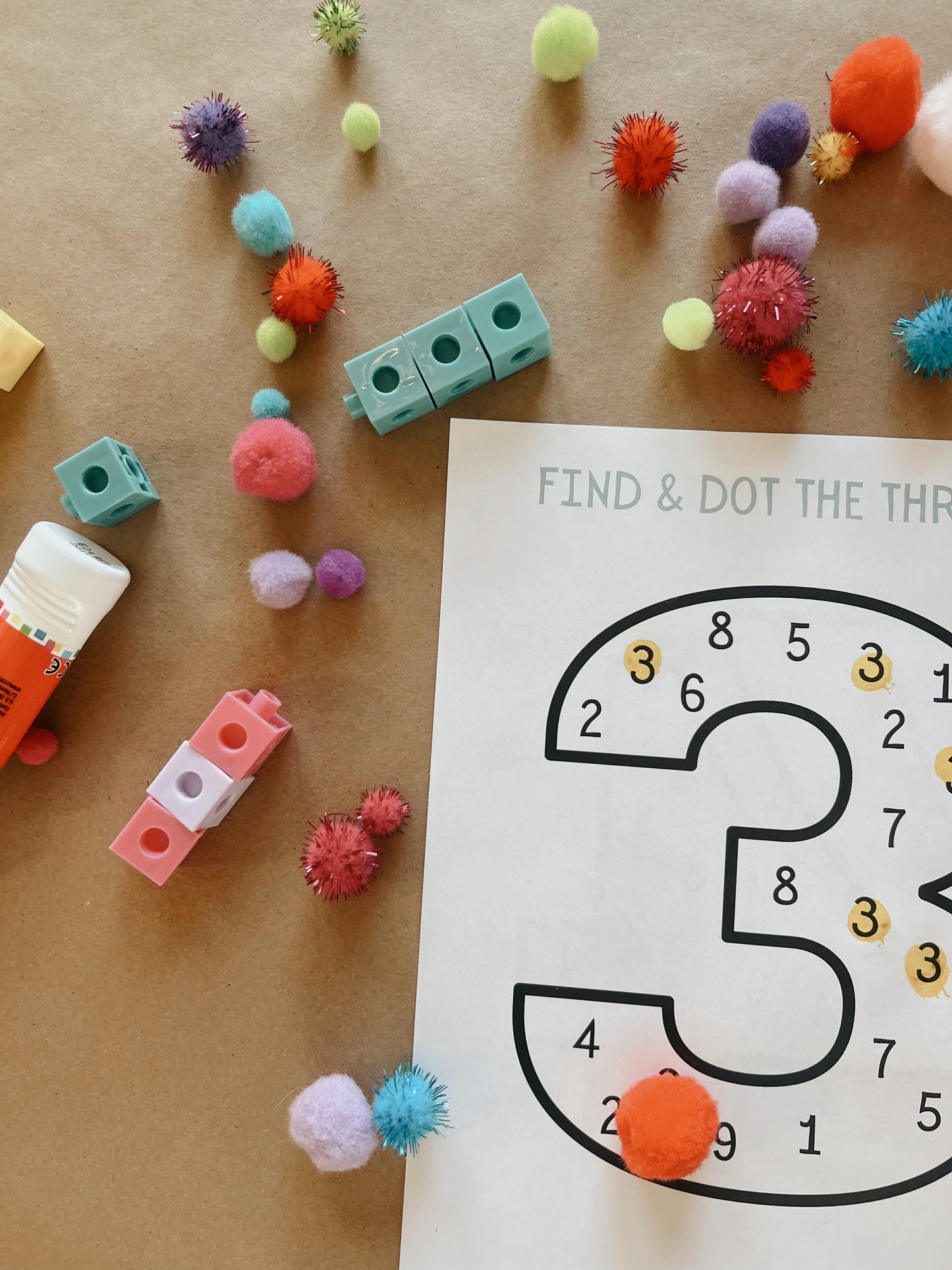 Dot-The-Numbers Learning Printable
