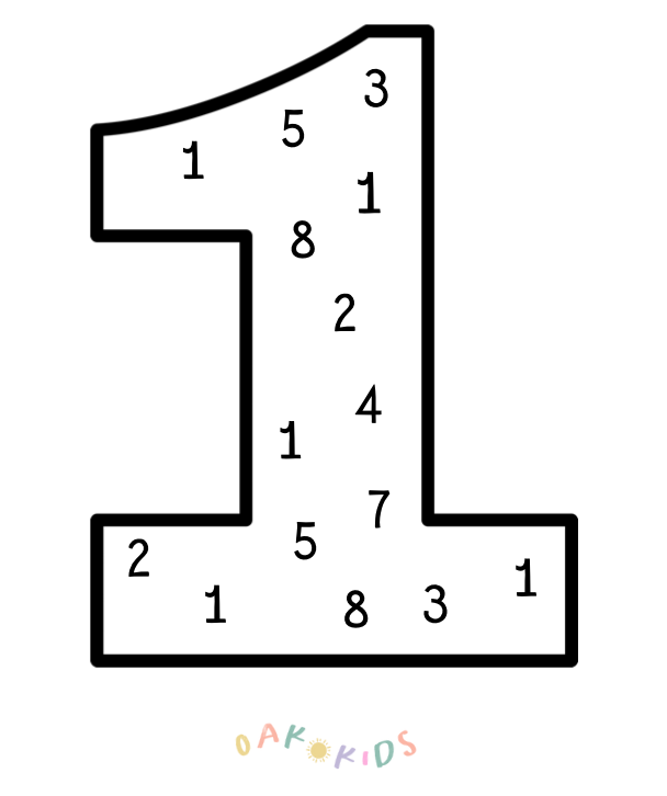 Dot-The-Numbers Learning Printable
