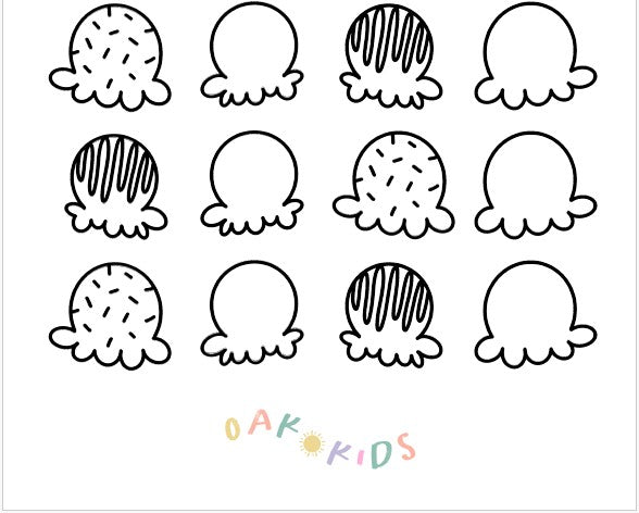 Toddler Counting Activity - Ice Cream Scoop